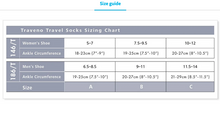 Load image into Gallery viewer, Sigvaris Traveno Compression Socks - Sizing Chart