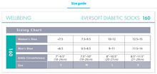 Load image into Gallery viewer, Eversoft Diabetic Compression Socks Sizing Chart
