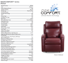 Load image into Gallery viewer, GOLDEN TECHNOLOGIES | 5 COMFORT ZONES | EZ SLEEPER SLIM W TWILIGHT LIFT CHAIR PR764