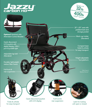 Load image into Gallery viewer, PRIDE MOBILITY | JAZZY CARBON HD POWER CHAIR