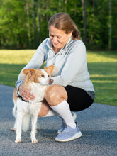 Load image into Gallery viewer, Woman Walking Dog Wearing Eversoft Diabetic Compression Socks