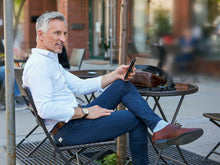 Load image into Gallery viewer, Business Man Wearing Sigvaris Linen Compressions Socks