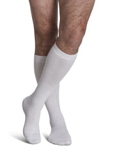 Load image into Gallery viewer, Sigvaris Casual Cotton Compression Socks White Mens