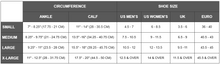 Load image into Gallery viewer, Truform Unisex Travel Series Compression Socks Size Chart