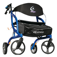 Load image into Gallery viewer, Drive Medical Airgo Excursion XWD Rollator Walker 8" Wheels - Pacific Blue