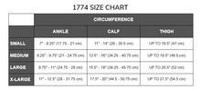 Load image into Gallery viewer, Ladies Sheer Thigh High Compression Stockings Size Chart