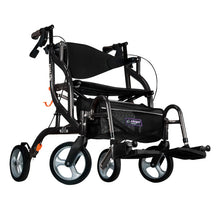 Load image into Gallery viewer, Drive Medical Airgo Fusion F20 Rollator Walker 8" Wheels, Black