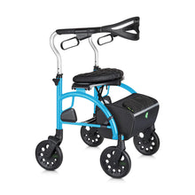 Load image into Gallery viewer, Evolution Xpresso Zero Rollator Walker 8" Wheels, Aquamarine Blue