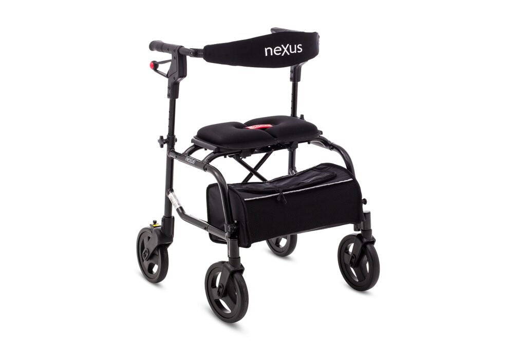 【美品】Lilliput Lane / WALKER'S REST/L2193 Nexus 3 Rollator / Walker - Zippered Basket | Walking Stick Mobility