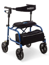 Load image into Gallery viewer, Human Care Nexus 3 Rollator Walker 8" Wheels - Blue