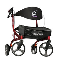 Load image into Gallery viewer, Drive Medical Airgo Excursion X20 Rollator Walker 8" Wheels - Cranberry