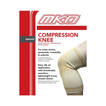 Load image into Gallery viewer, MKO Select Compression Knee Sleeve White, KNE650