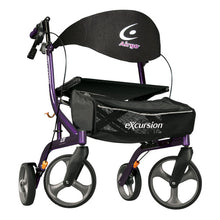 Load image into Gallery viewer, Drive Medical Airgo Excursion X20 Rollator Walker 8" Wheels - Eggplant