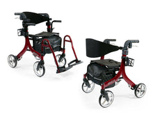 Load image into Gallery viewer, Amylior Stella Rollator Walker - 8" Wheels - Red