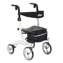 Load image into Gallery viewer, Drive Medical Nitro 21 Rollator Walker 8-10" Wheels, White