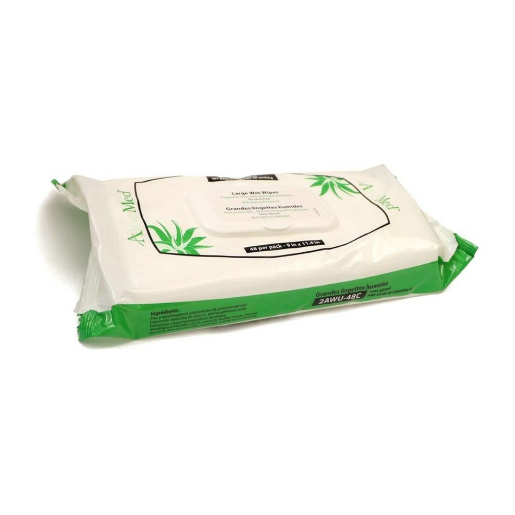 ALOEMED WET WASHCLOTH WIPE SCENT-FREE SOFT PACK