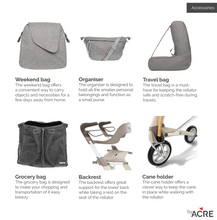 Load image into Gallery viewer, BYACRE CARBON ULTRALIGHT ROLLATOR - COMPACT (INCLUDES BACKREST)
