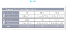Load image into Gallery viewer, Sigvaris Traveno Compression Socks - Sizing Chart
