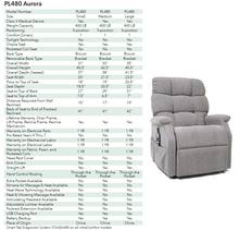 Load image into Gallery viewer, GOLDEN TECHNOLOGIES | 1 COMFORT ZONE l AURORA LIFT CHAIR PL480
