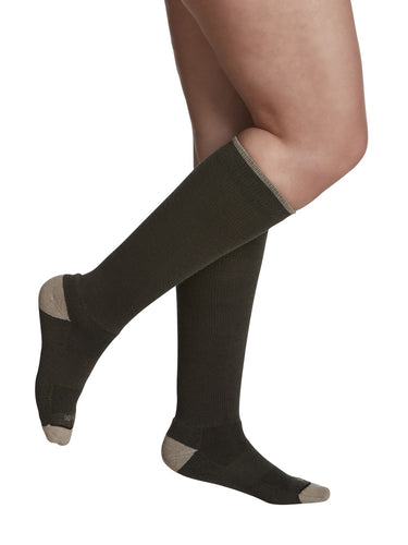 Merino Compression Socks Olive Women