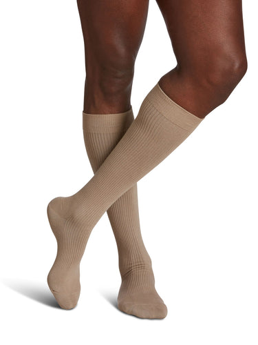 Sigvaris Casual Cotton Compression Socks Khaki