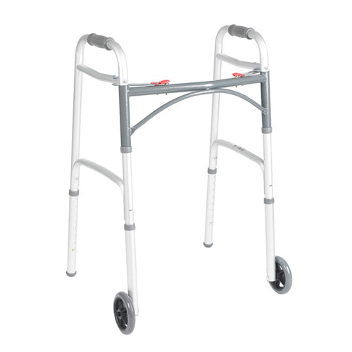 Drive Aluminum Two Wheeled Folding Walker - Adult Size 10210