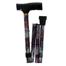 Load image into Gallery viewer, Airway Surgical Adjustable Folding Cane - Fritz Handle - Cat Pattern
