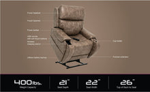 Load image into Gallery viewer, Pride Mobility, VivaLift!, Atlas Plus Lift Chair - Specs
