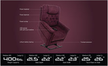 Load image into Gallery viewer, Pride Mobility VivaLift! Elegance Lift Chair Specs

