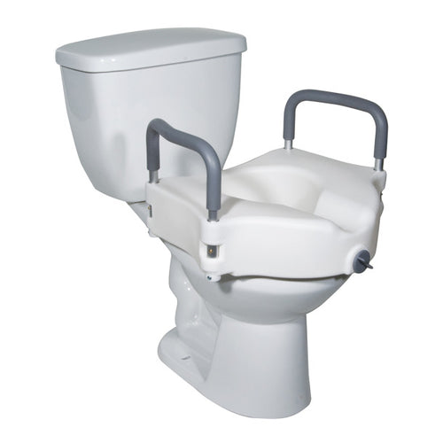 Drive Raised Toilet Seat with Arms Clamp ON RTL12027RA