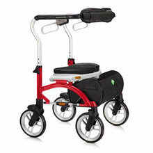 Load image into Gallery viewer, Evolution Xpresso Lite CF Rollator Walker 8&quot; Wheels, Ruby Red
