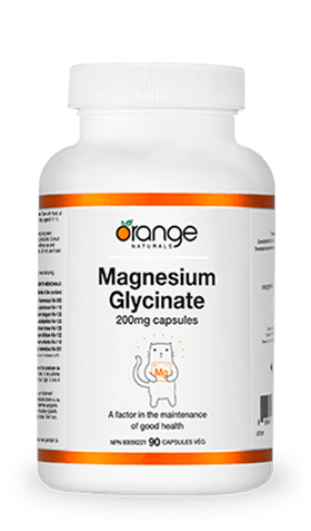 Orange Naturals Magnesium Glycinate 200mg, 90 capsules #194267