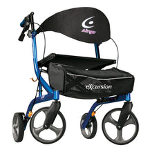 Load image into Gallery viewer, Drive Medical Airgo Excursion X20 Rollator Walker 8&quot; Wheels - Pacific Blue
