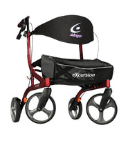 Load image into Gallery viewer, Drive Medical Airgo Excursion X20 Rollator Walker 8&quot; Wheels - Cranberry

