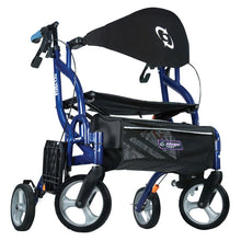 Load image into Gallery viewer, Drive Medical Airgo Fusion F20 Rollator Walker 8&quot; Wheels, Blue

