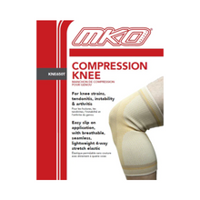 Load image into Gallery viewer, MKO Select Compression Knee Sleeve White, KNE650
