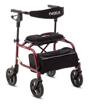 Load image into Gallery viewer, Human Care Nexus 3 Rollator Walker 8&quot; Wheels - Red
