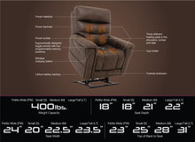 Load image into Gallery viewer, Pride Mobility VivaLift! Radiance Lift Chair - Specs
