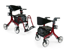 Load image into Gallery viewer, Amylior Stella Rollator Walker - 8&quot; Wheels - Red
